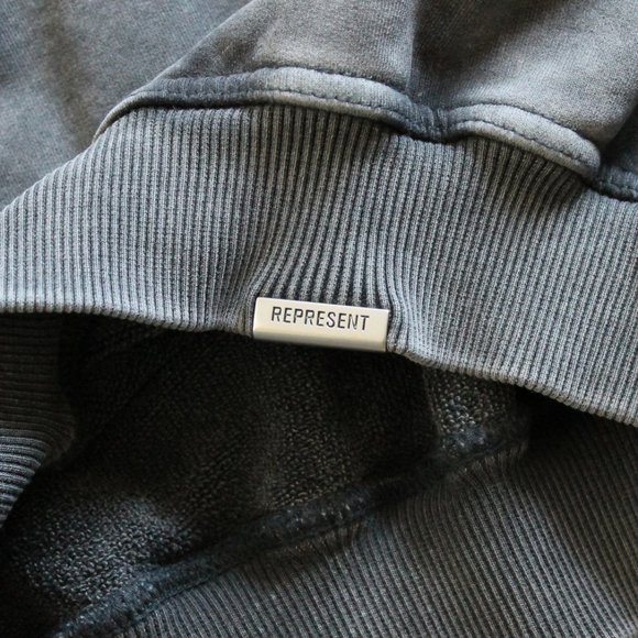 Represent Sweatshirt Emroidered Logo • Vintage Grey • Small - Picture 7 of 8